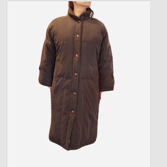 Perry Ellis Bloomingdale’s Parka Down Coat Long - Picture 12 of 13